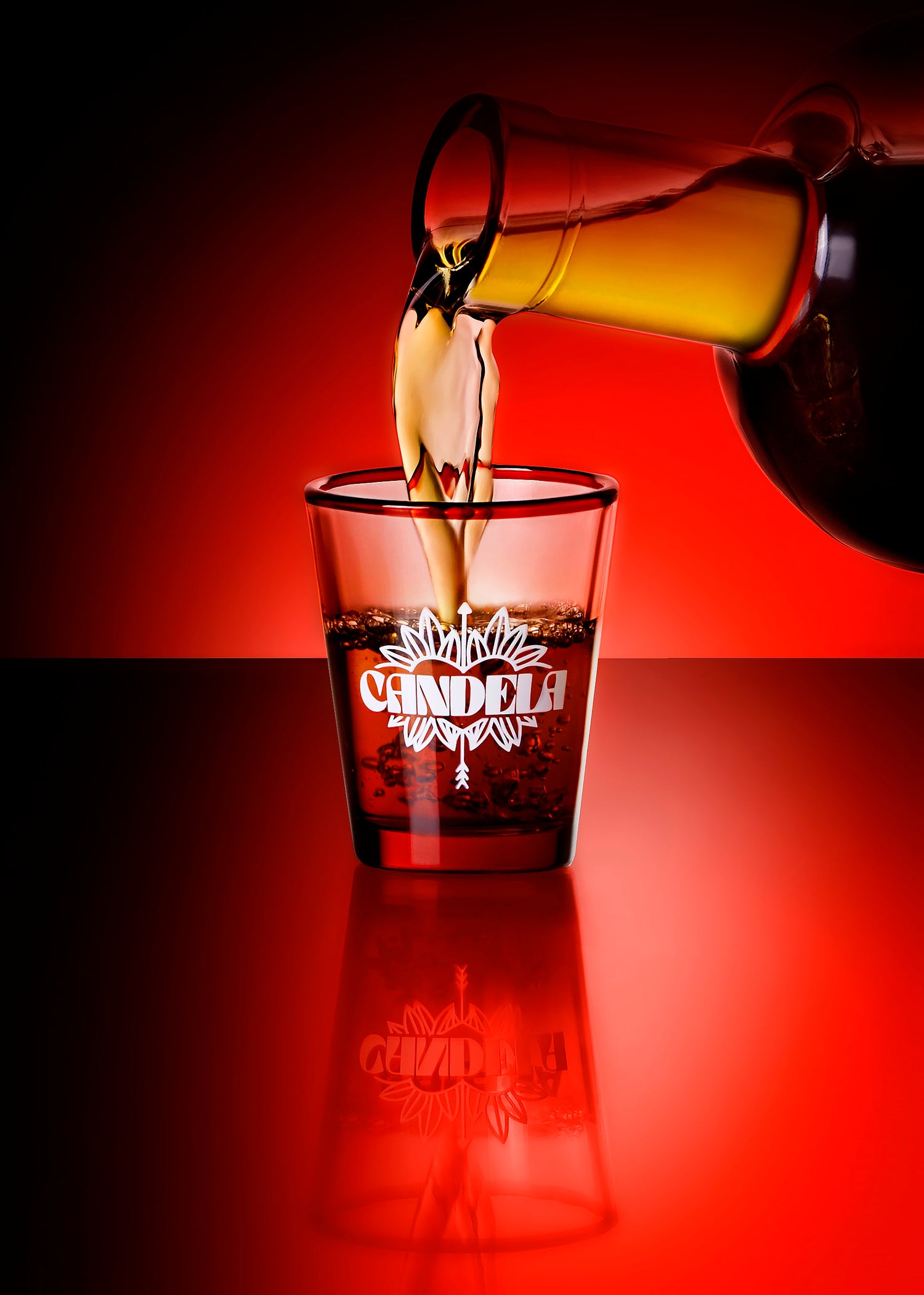 "SALUD" Shot Glass and Shot Tray Bundle